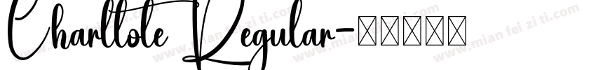 Charllote Regular字体转换